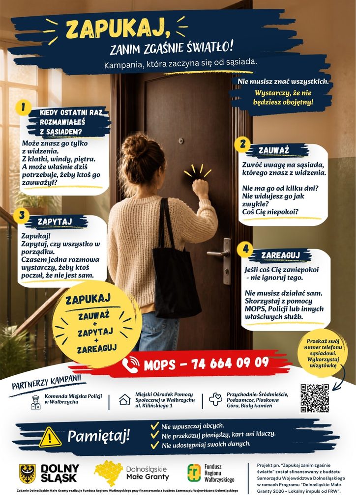 Kampania "Zapukaj, zanim zgaśnie światło"